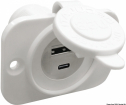 Socket USB A + Type C - white. Input 12/24V Output 4.8A (14.516.15
