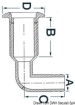 Nylon seacock 90° - 2 x 50 mm - A50mm B61mm C90mm D74mm (17.322.57