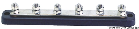 Bus-bar electric terminal board 6 x 6 mm