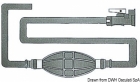 Degvielas šļauka ar pumpi un Yamaha Mercury Marinier konektoru 2m Ø8xØ13mm (52.731.77