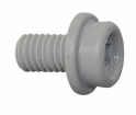 Spiedpogu pamatne pelēka plastmasa M6 - speciāli alumīnija korpusiem (HQ353210-100