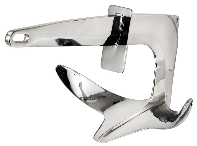 Trefoil SS anchor w/gripping plate 10 kg