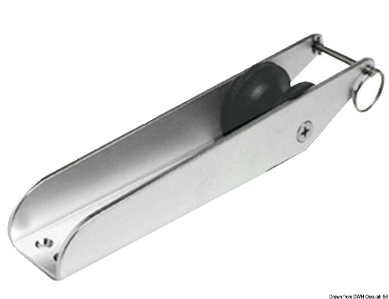 SS bow roller 280 x 55 mm