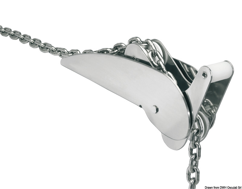 Polished SS heavy hinged roller 10 kg