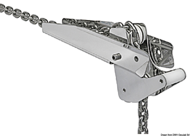 Polished SS lightweight hinged roller 10 kg 300 mm