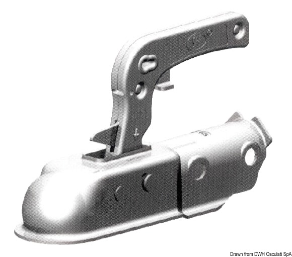 Round tow hook 35 mm 1300 kg