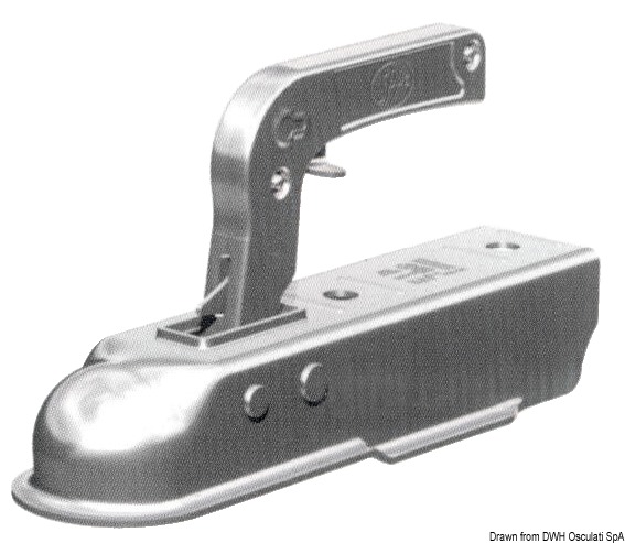 Square tow hook 50 mm max 750 kg