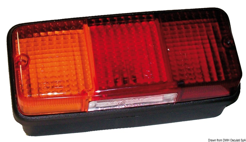 LEFT rear light 4 functions 3 bulbs