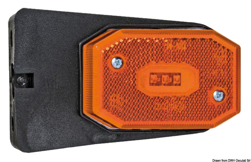 Side LED orange light w/bracket