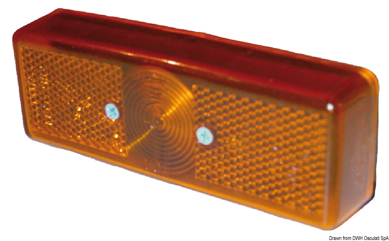 Clearance light orange retroreflector
