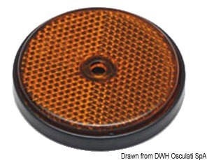 Orange catadioptric light 60 mm