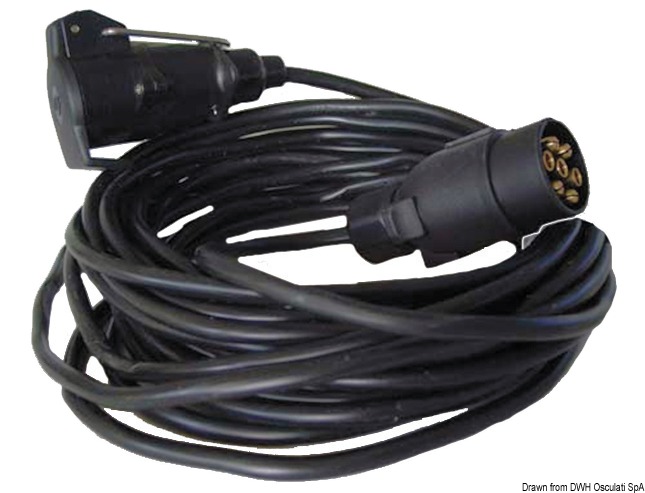 Extension cable for trailer 7 poles 10 m
