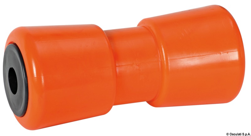 Central roller, orange 185 mm Ø hole 21 mm
