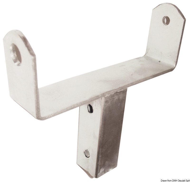 Bracket with tube 40 x 40 mm