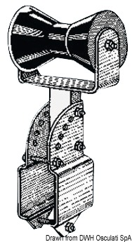 Keel central roller square pipe 70 mm