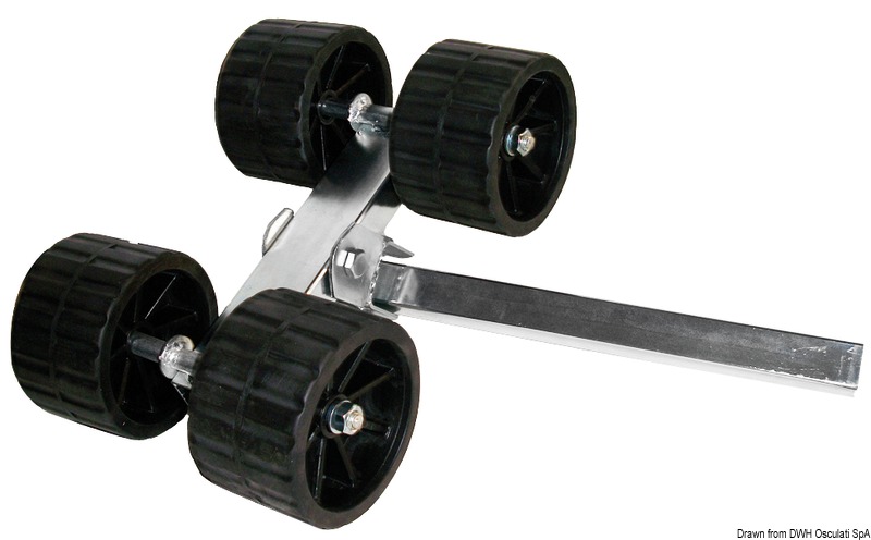 Swinging roller 4-roller straight 40 mm