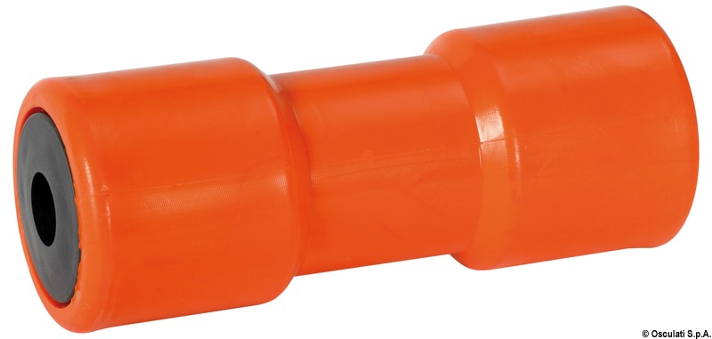 Orange central rolle 200 mm Ø hole 21 mm