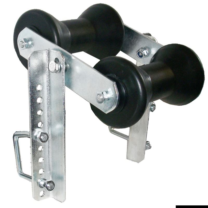 Large central double roller with reinforcements