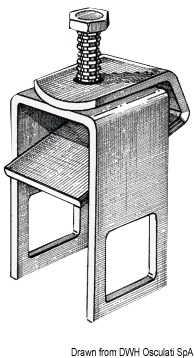 Mounting bracket for roller 30 x 60 mm