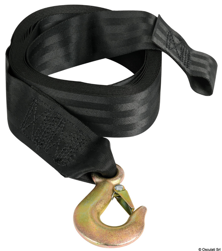 10 m nylon winch strap+shackle