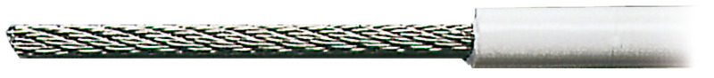 Wire rope AISI 316 19-wire PVC-coated 4 x 8 mm