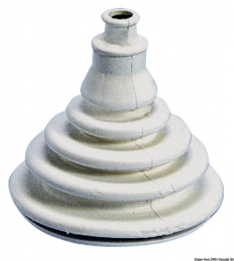 Гофра для кабеля - белая - Ø100мм x Ø70мм x h105мм