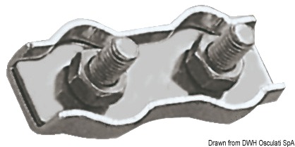 SS double clamp 6 mm