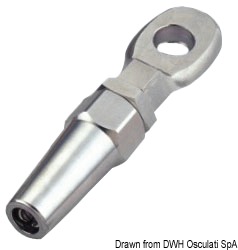 SS eyelet terminal Ø 8 mm