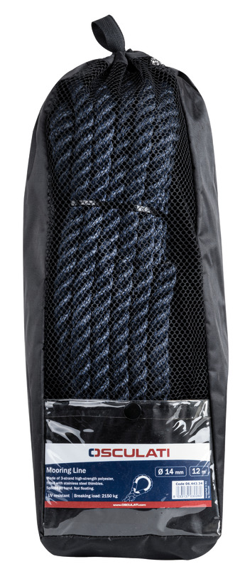 Mooring line blue 12 mm x 6 m