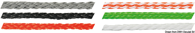 Levilene braid white 8 mm