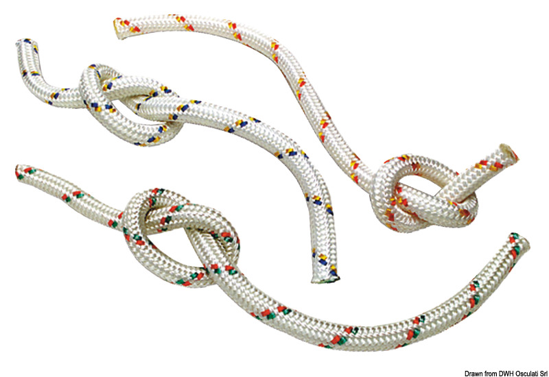 Double braid green/red 8 mm