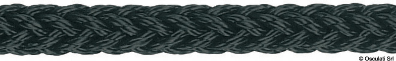 All Round black braid 12 strands 22mm