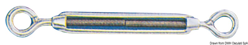 Turnbuckle 2 eyes AISI 316 4 mm