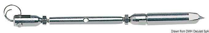 Turnbuckle AISI 316 for Parafil cable 9 mm