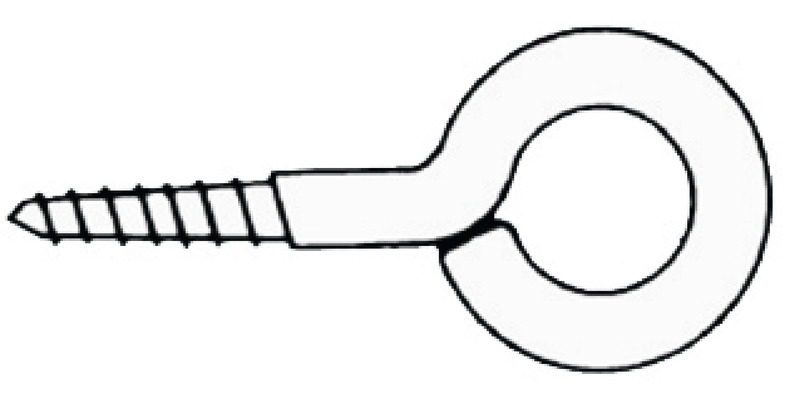 SS eye screws 28 x 3 mm Blister packaging 10 pcs.