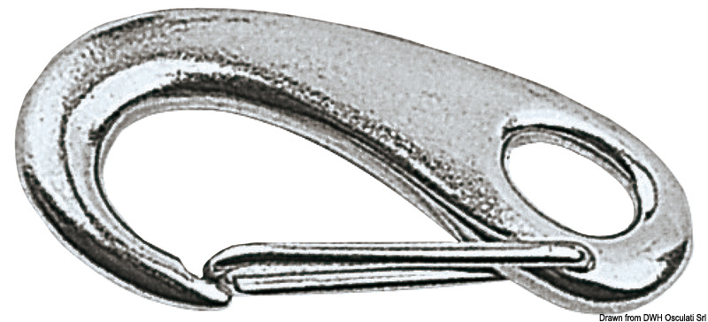 Snap-hook AISI 316 w/spring opening 70 mm