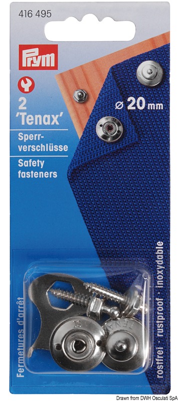 Tenax snap fasteners blister 2+2