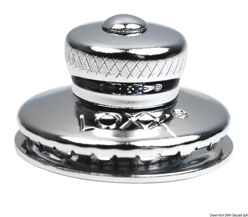 Loxx female snap fastener chromed brass 11 mm