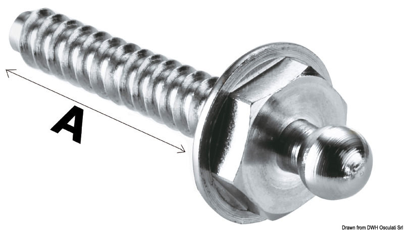 Loxx male self-tapping snap fastener