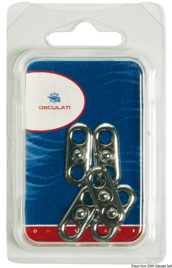 Основание кнопки LOXX (комплект из 5 шт.) - хромированная латунь