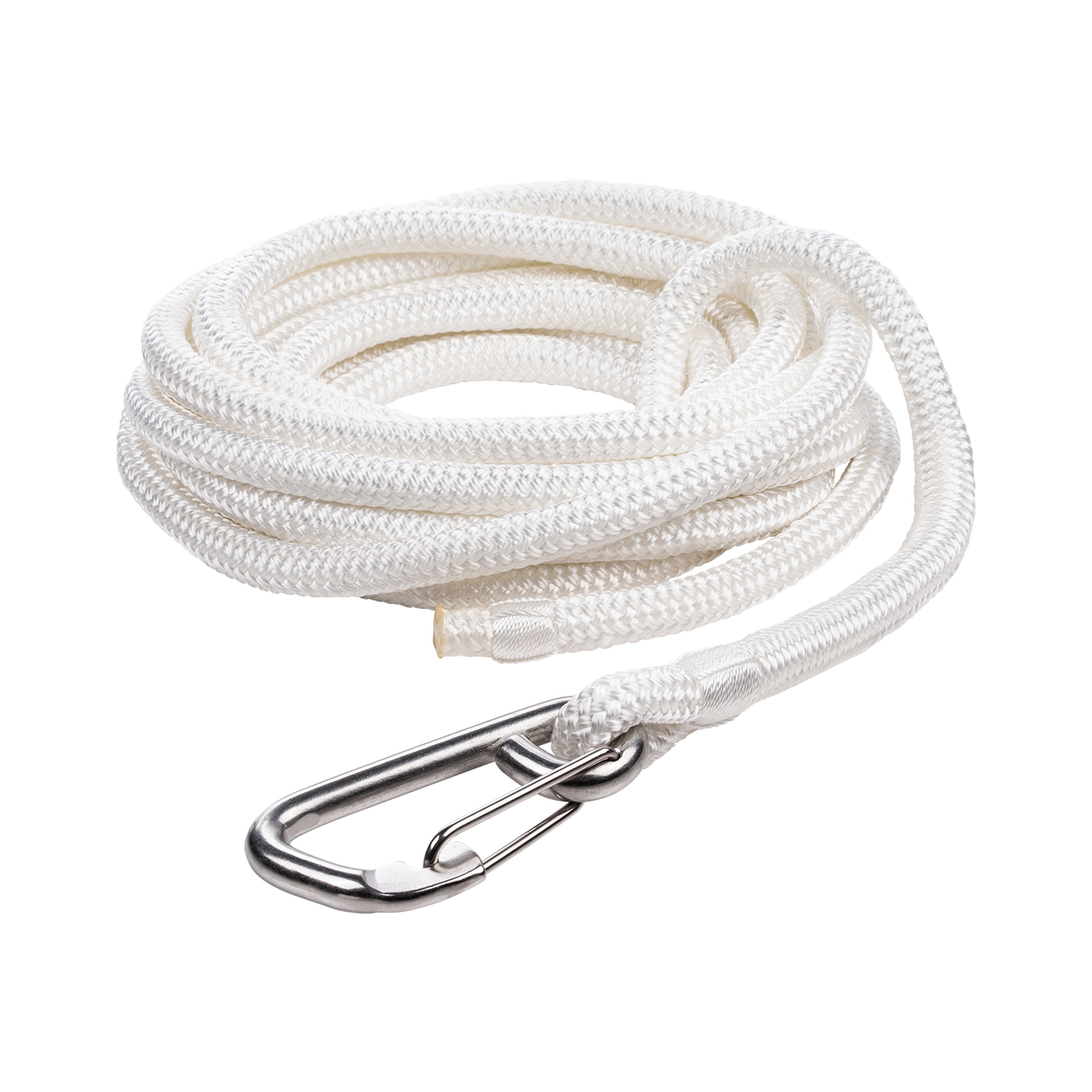 Qvarken Mooring Rope Dockline with hook 14mm 12m white