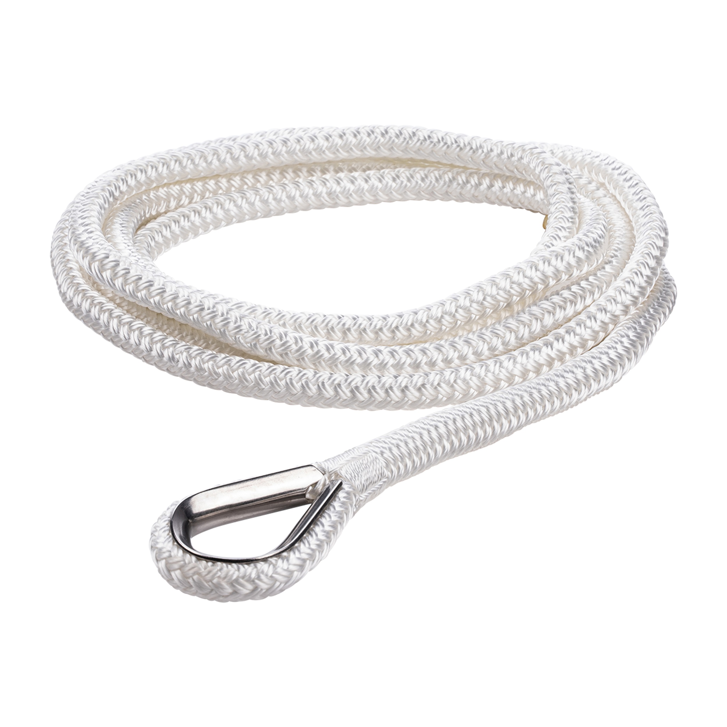 Qvarken Mooring Rope Dockline with thimble 18mm 6m white