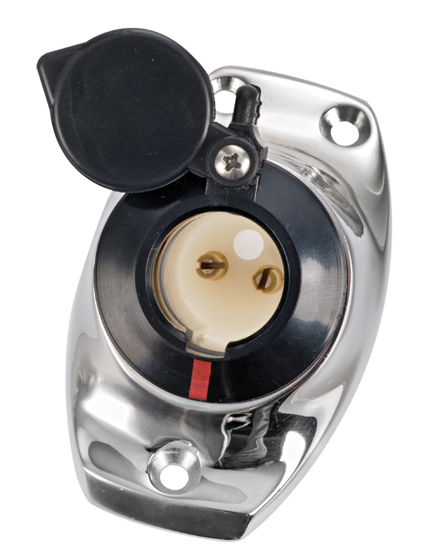 SS base angled recess fit 2 contacts black