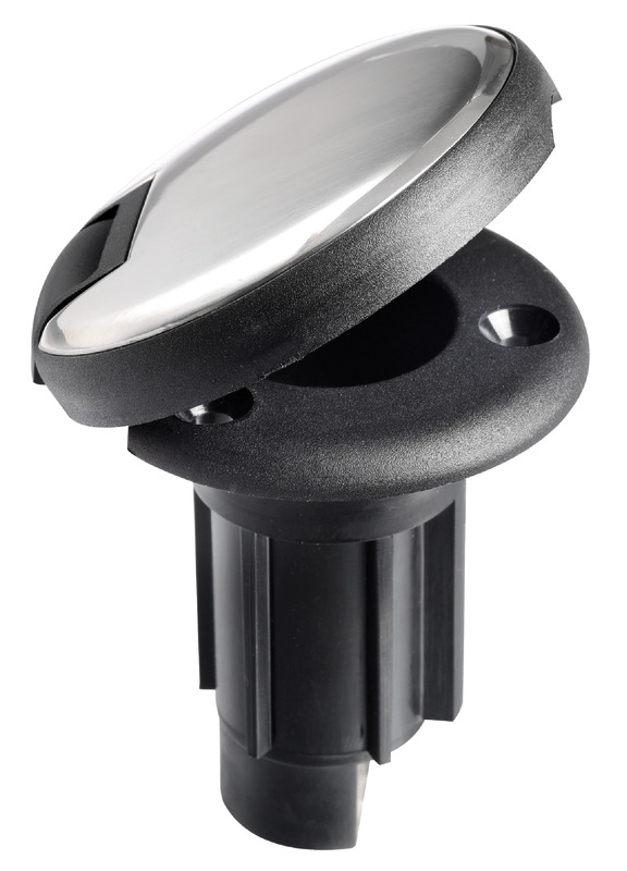 Nylon + AISI316 base recess fit 2 contacts black