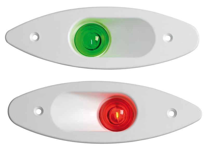 Built-in ABS navigation light green/white