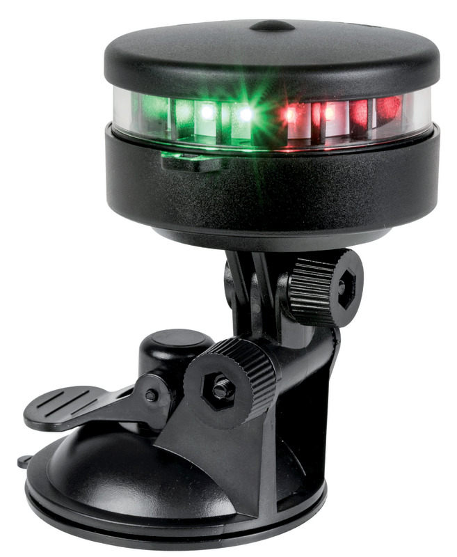 360° navigation light bicolour w/suction cup base