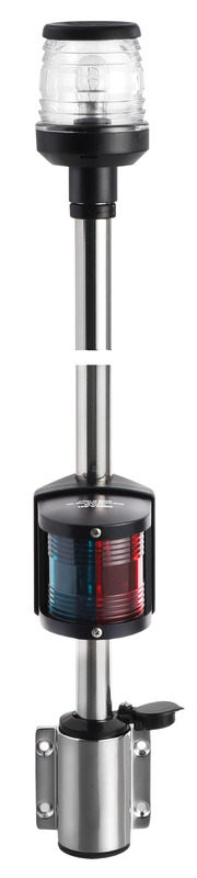 Wall-mounting black combined lightpole 100 cm