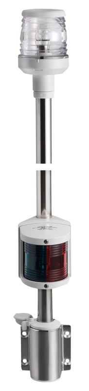 Wall-mounting white combined lightpole 100 cm