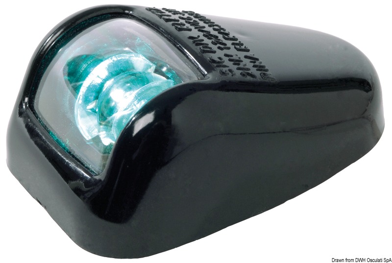 Orions black/112.5° green navigation light