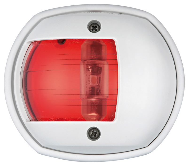 Compact white/112.5° left led navigation light